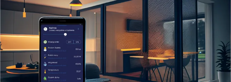 Telefon, na którego ekranie wyświetla się Enea Smart